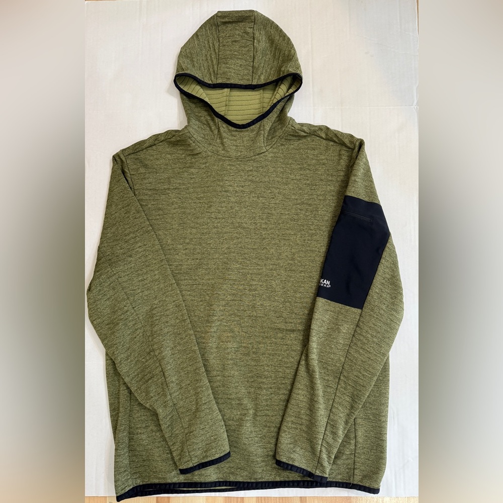 Alaskan Hardware by Duluth Trading Men’s Pullover Hoodie Green Black SizeMedium